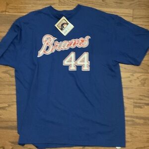 Majestic Blue Braves Tee